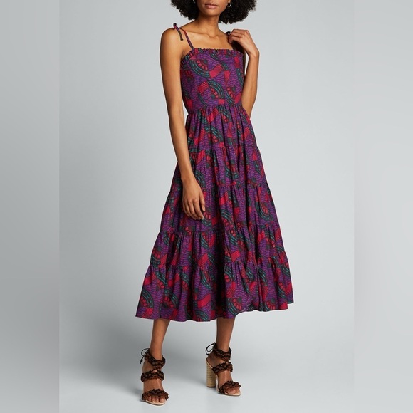 Ulla Johnson Ellyn Dress A Line Bohemian Floral Holiday Party Dress Wedding 12 - Picture 1 of 16
